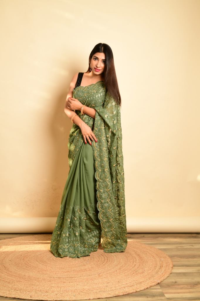 Buy Fancy Silk Classic Designer Saree Online -