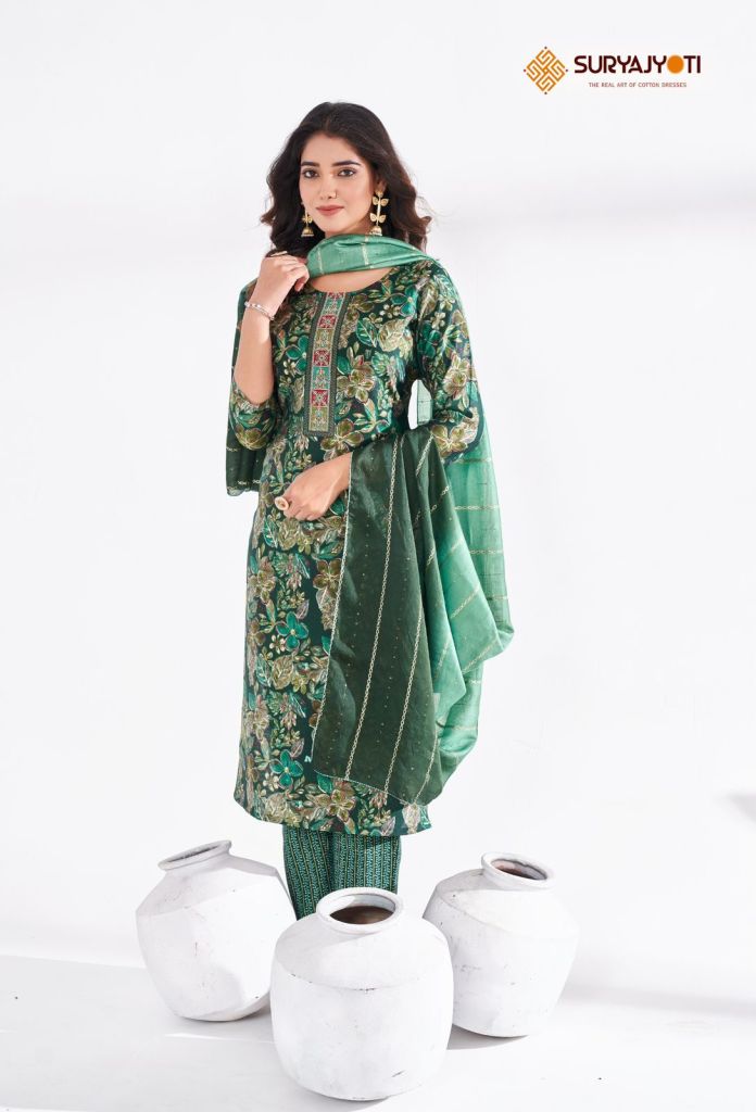 Suryajyoti Nykaa Vol 2 Kurti Pant With Dupatta