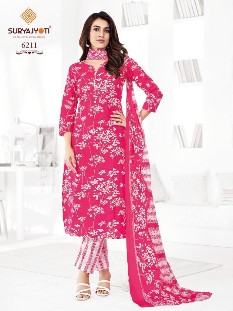 Suryajyoti Trendy Cotton Vol 62 Dress Material