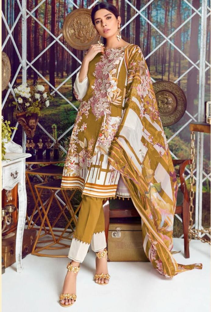 Taj 557 To 559 Cotton Dupatta Pakistani Suits 