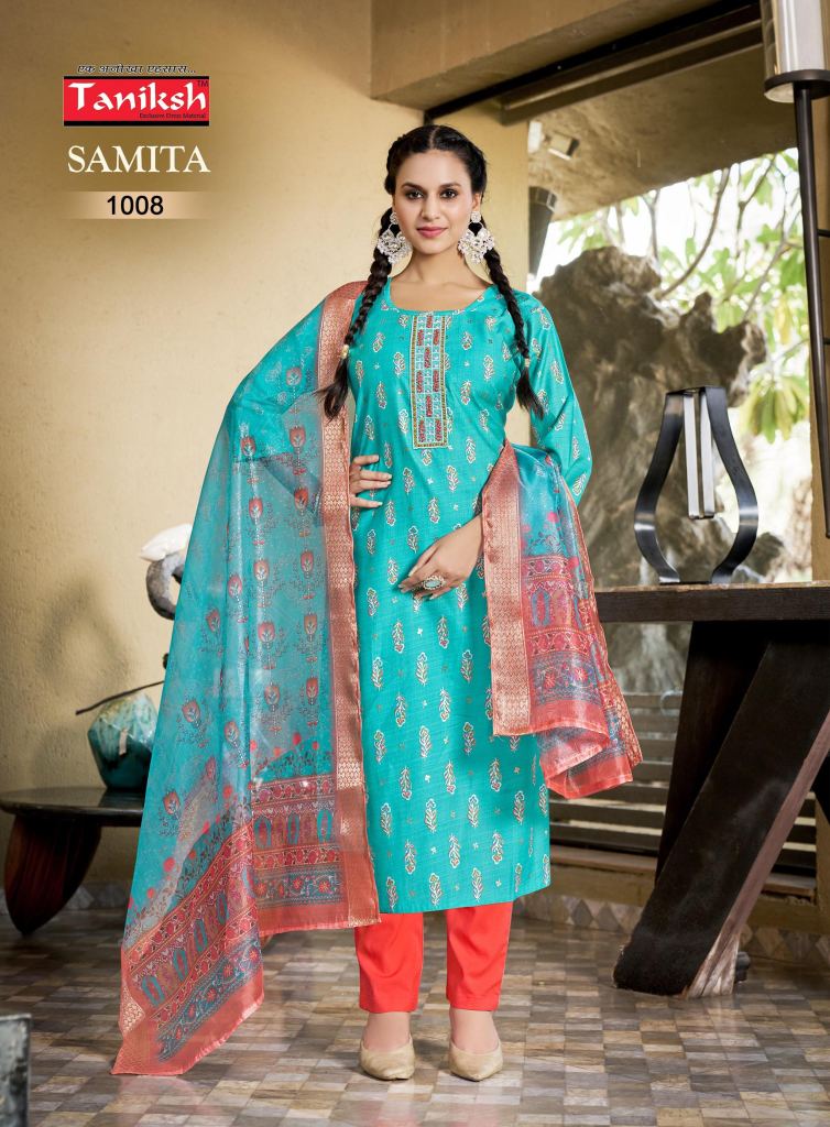 Taniksh Samita Vol 1 Kurti Bottom With Dupatta