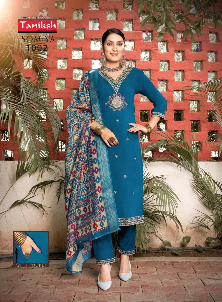 Taniksh Somiya Vol 1 Kurti Bottom With Dupatta