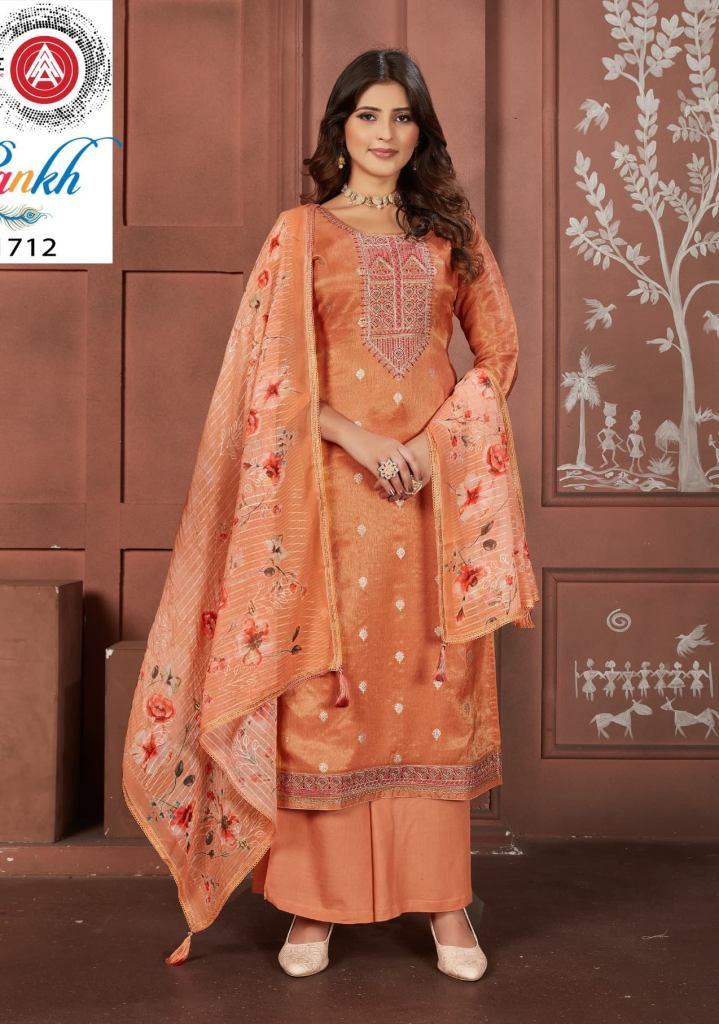 Triple Aaa Pankh Dress Material