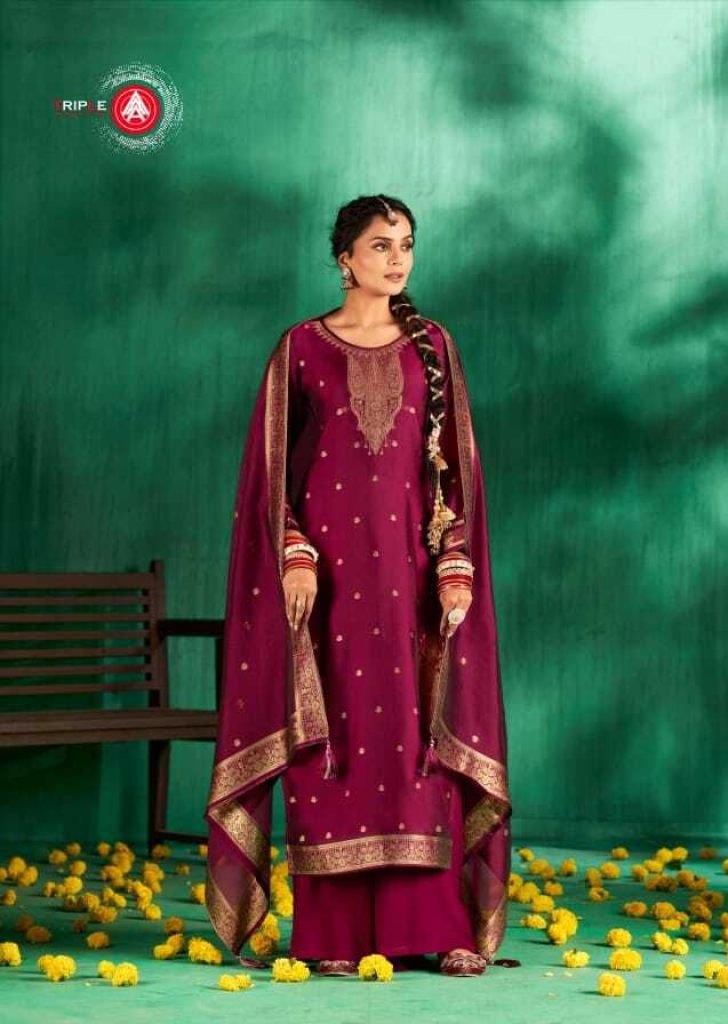 Triple Aaa Pari Dress Material