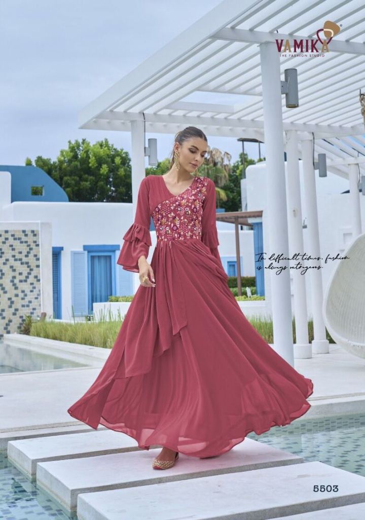 Vamika Mirza Georgette Fancy Gown