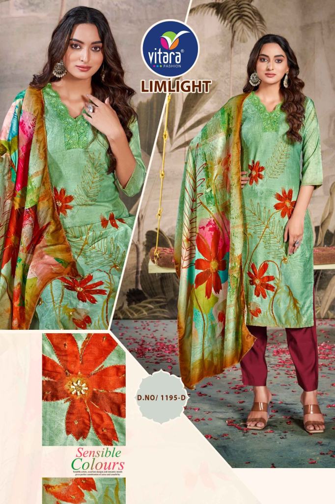 Vitara Limlight Kurti Bottom With Dupatta