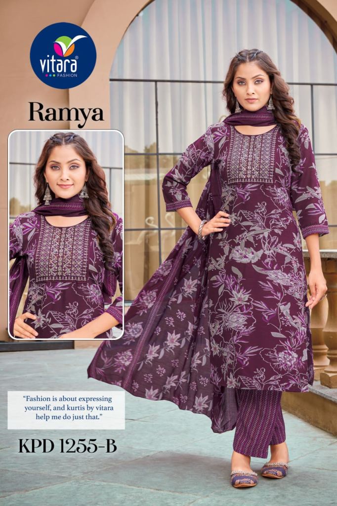 Vitara Ramya Kurti Bottom With Dupatta