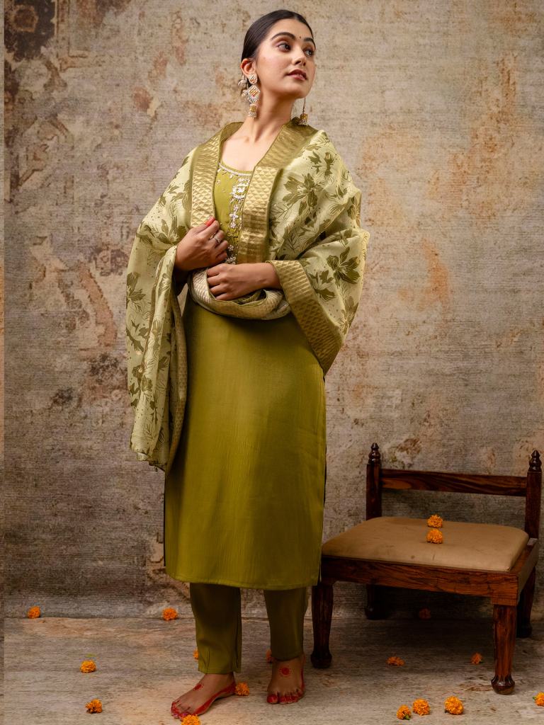 VredeVogel Vrutika Kurti Bottom With Dupatta