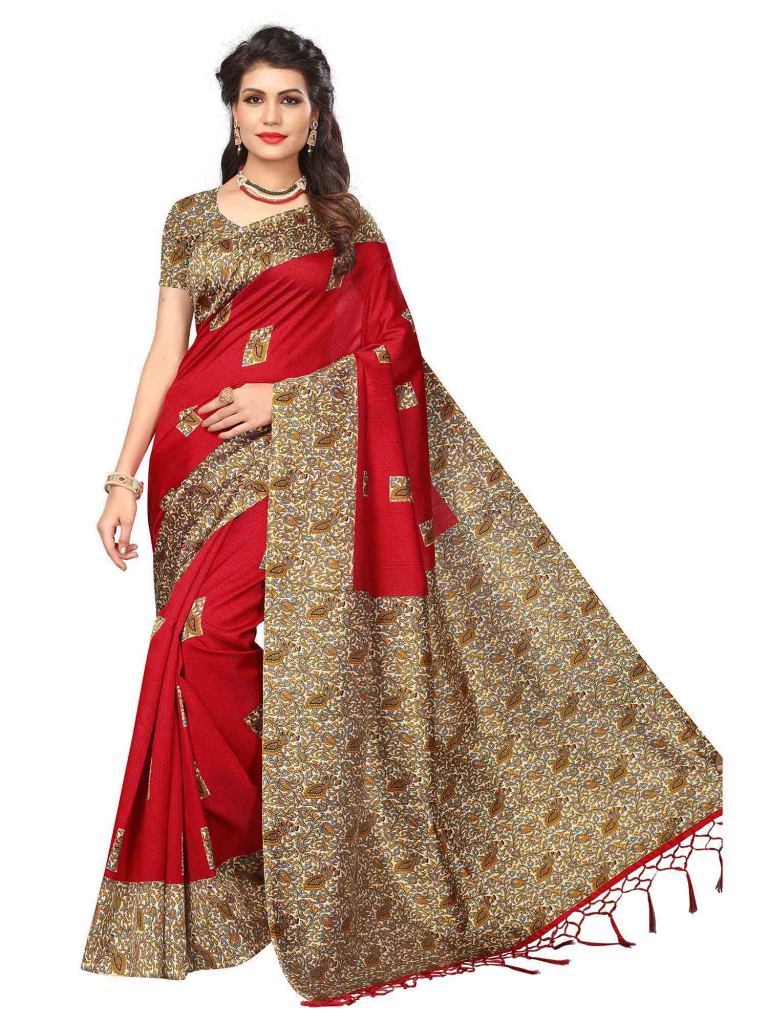 DIVASTRI ART SILK PRINTED DAILY WEAR SAREES